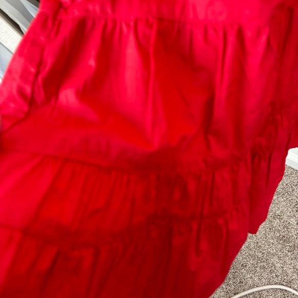 Joie-Limited Edition-sleeveless tiered mini dress in cayenne red-woman’s XXL-NWT - Picture 10 of 14